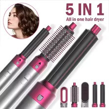 5 in 1 Hair Dryer Brush Hot Comb Set Professional Curling Iron Hair Straightener Styling Tool For Professional Hair Dryer