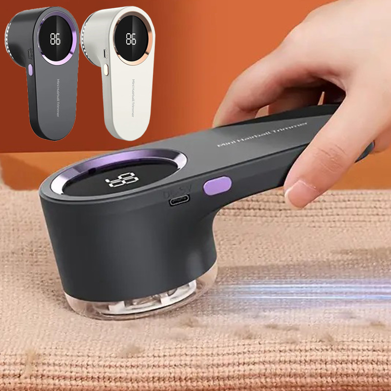 Lint Remover for Clothing LED Digital Electric Pellet Fluff Remover USB Rechargeable Fuzz Fabric Shaver