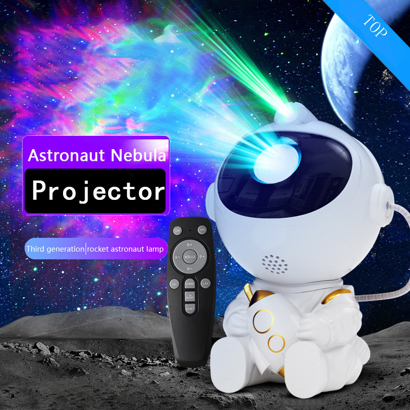 Astronaut Galaxy Star Projector - Starry Night Light with Remote Control Timer, 360° Adjustable for Christmas, Birthdays, Valentine's Day