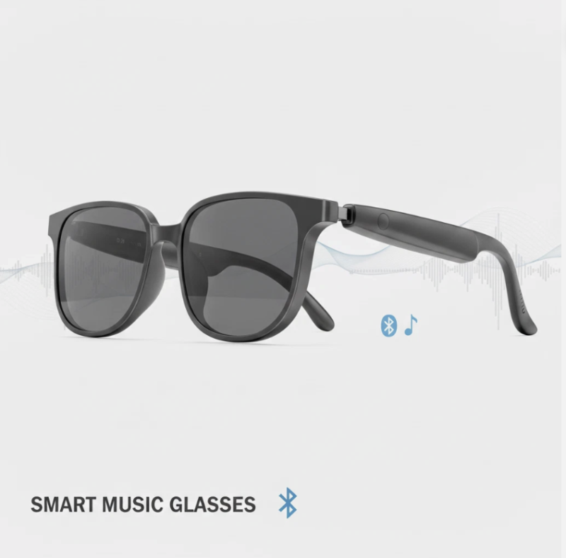Smart Music Glasses Bluetooth 6.0 – Open-Ear Audio & Hands-Free Calling – Model VD-SAG003
