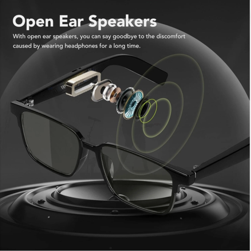Smart Music Glasses Bluetooth 6.0 – Open-Ear Audio & Hands-Free Calling – Model VD-SAG003