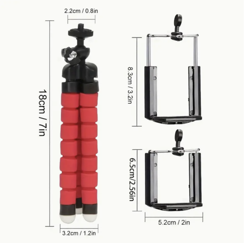 Tripod Stand Universal Mobile Phone & Camera – Foldable, Adjustable, Durable, Desktop & Travel Mount