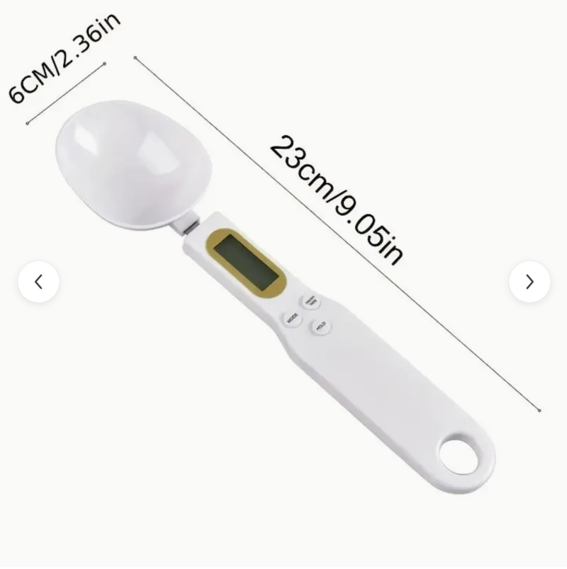 Digital Measuring Spoon, Weighing Spoon Scale 500g / 0.1g High Precision with LCD Screen Display for Kitchen Gadgets Daily Meals and Pet/Dog/Cat Food Measuring Scoop
